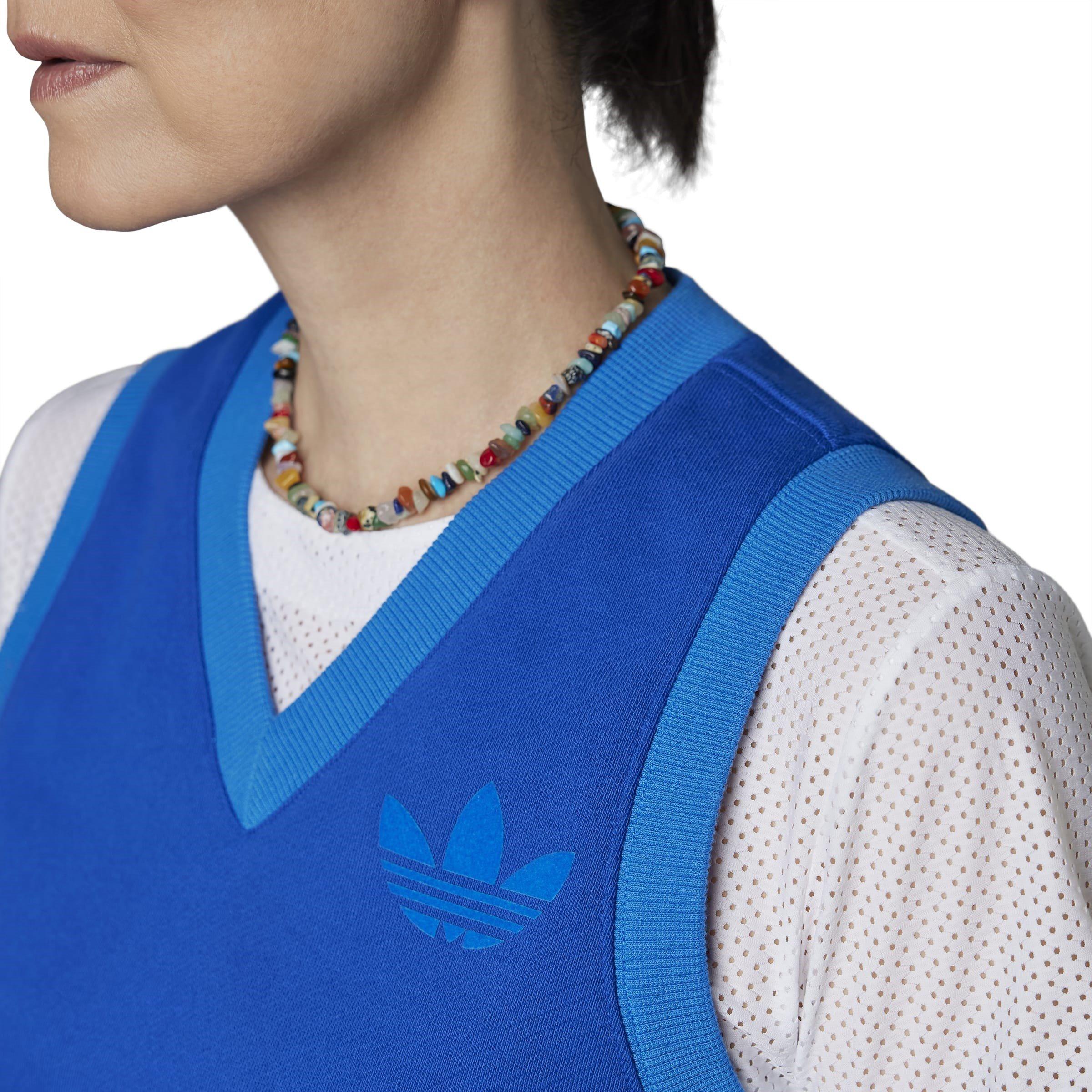 Blue - adidas Originals - Adicolor 70s Sweater Vest Womens - 9