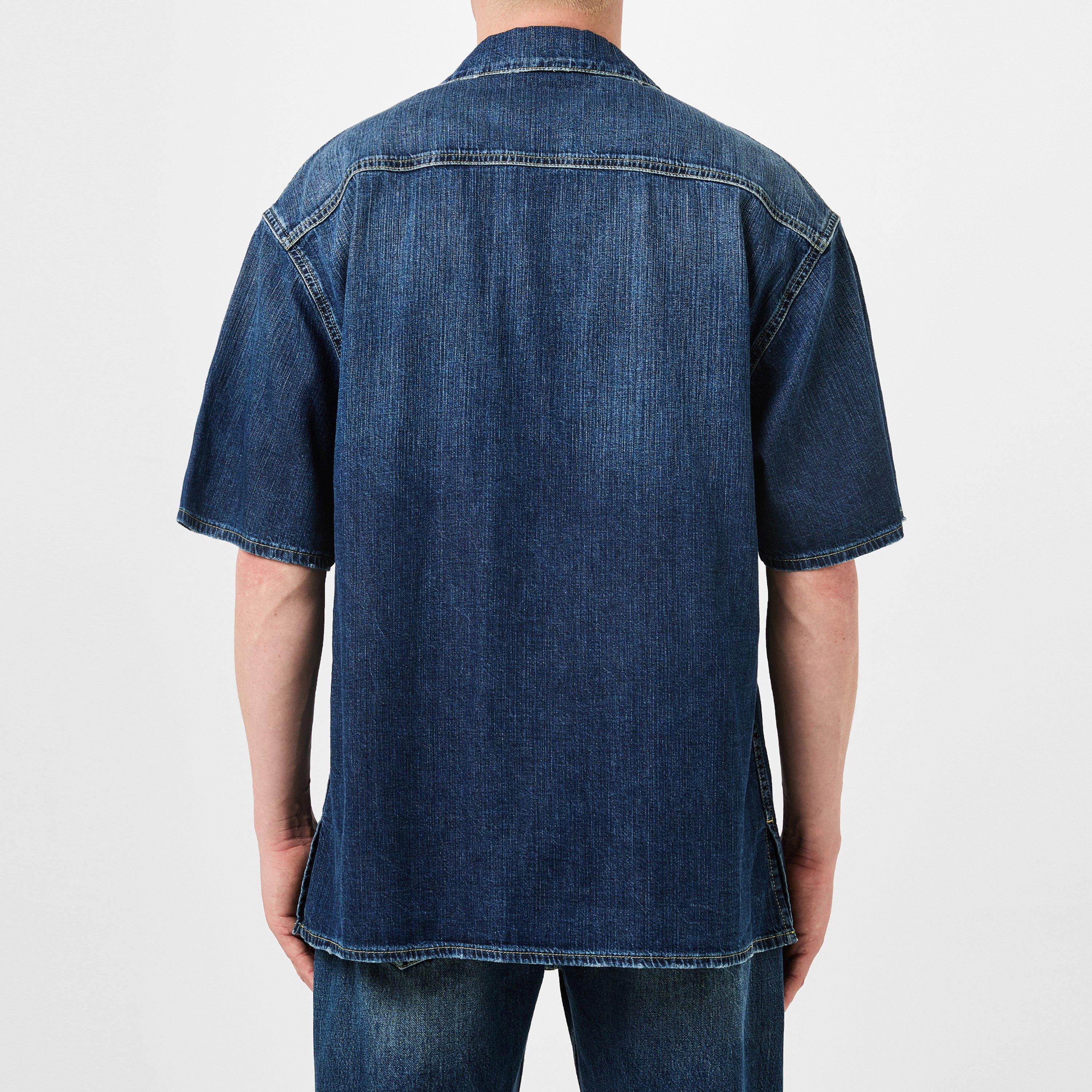 Alexander McQueen | Denim Bowling Shirt | Bowling Shirt - Short