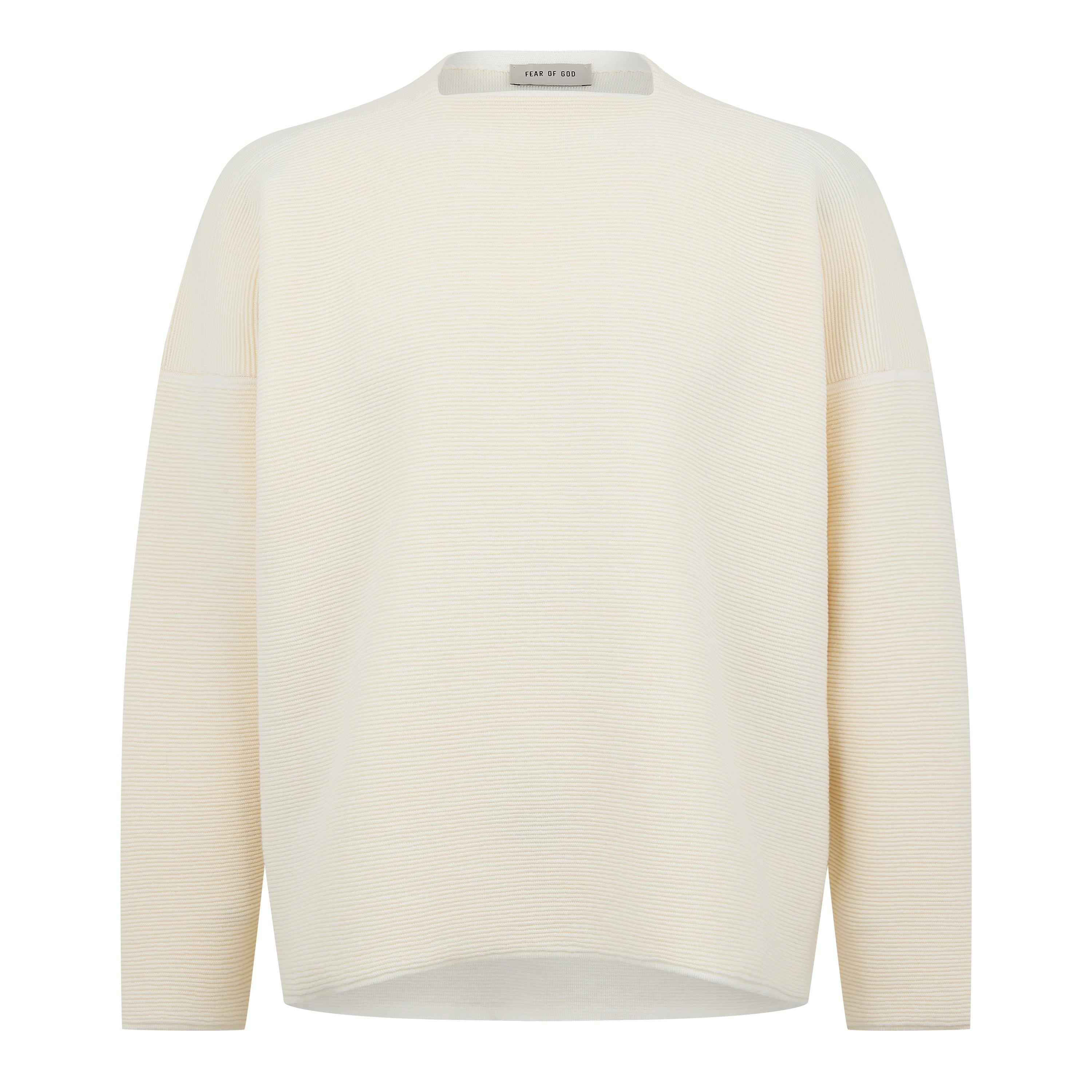 Cream - Fear Of God - Ottoman Wool Straight Neck Sweater - 5