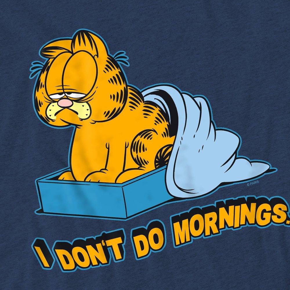 Navy - Garfield - Garfield I Dont Do Mornings T-Shirt Navy - 2