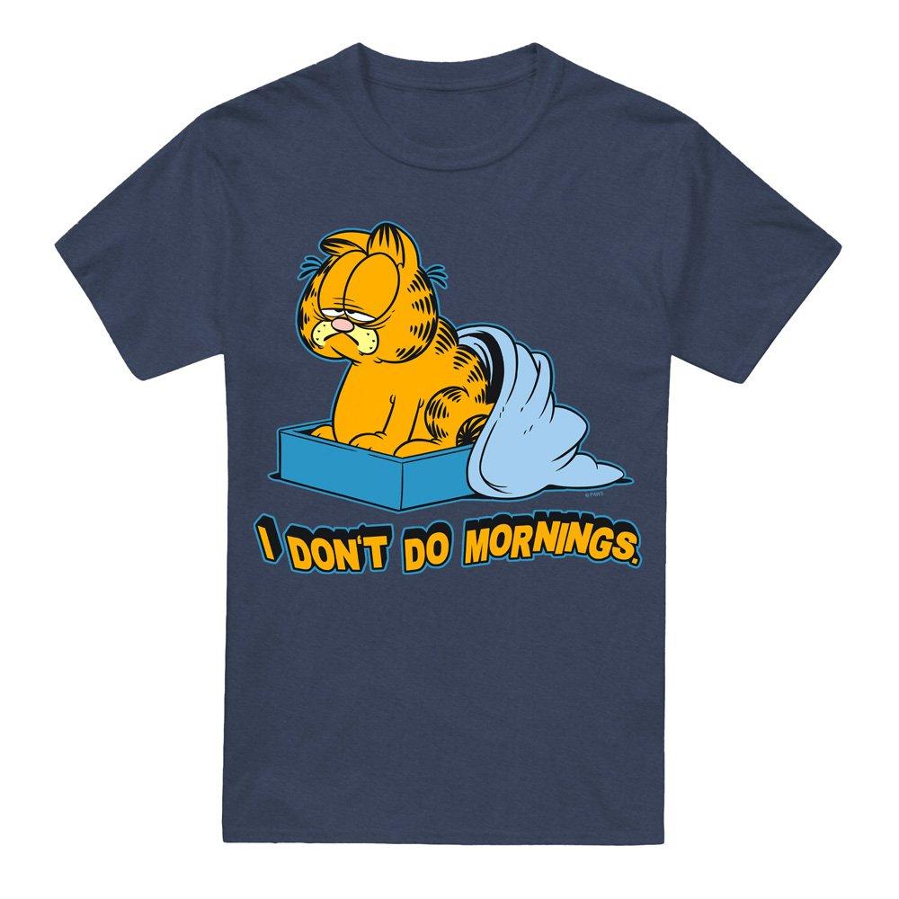 Navy - Garfield - Garfield I Dont Do Mornings T-Shirt Navy - 4