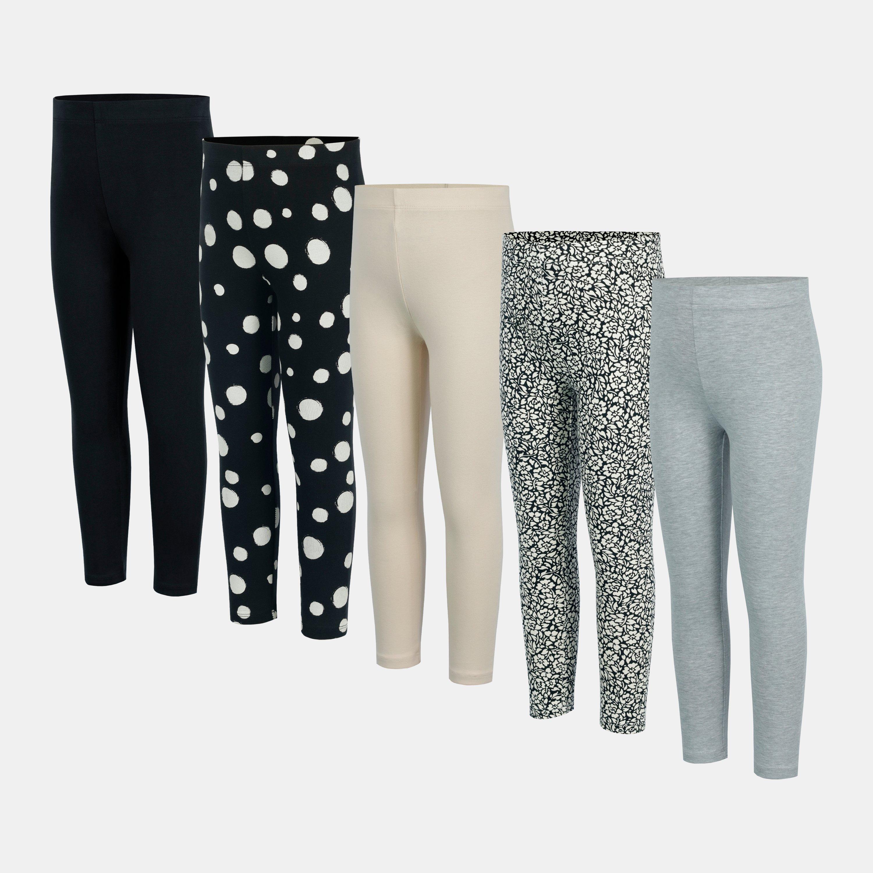 Black/Grey - Miso - 5Pk Leggings In62 - 1