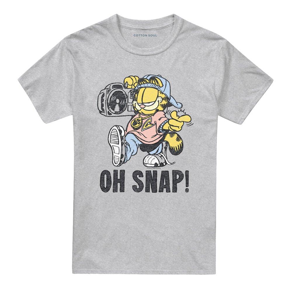 Grey - Garfield - Garfield Oh Snap T Shirt Athletic Heather - 4