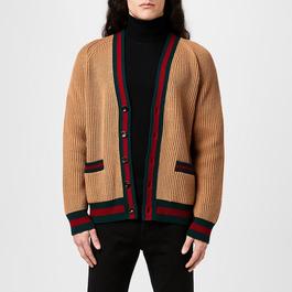 Gucci Knitted Web Cardigan