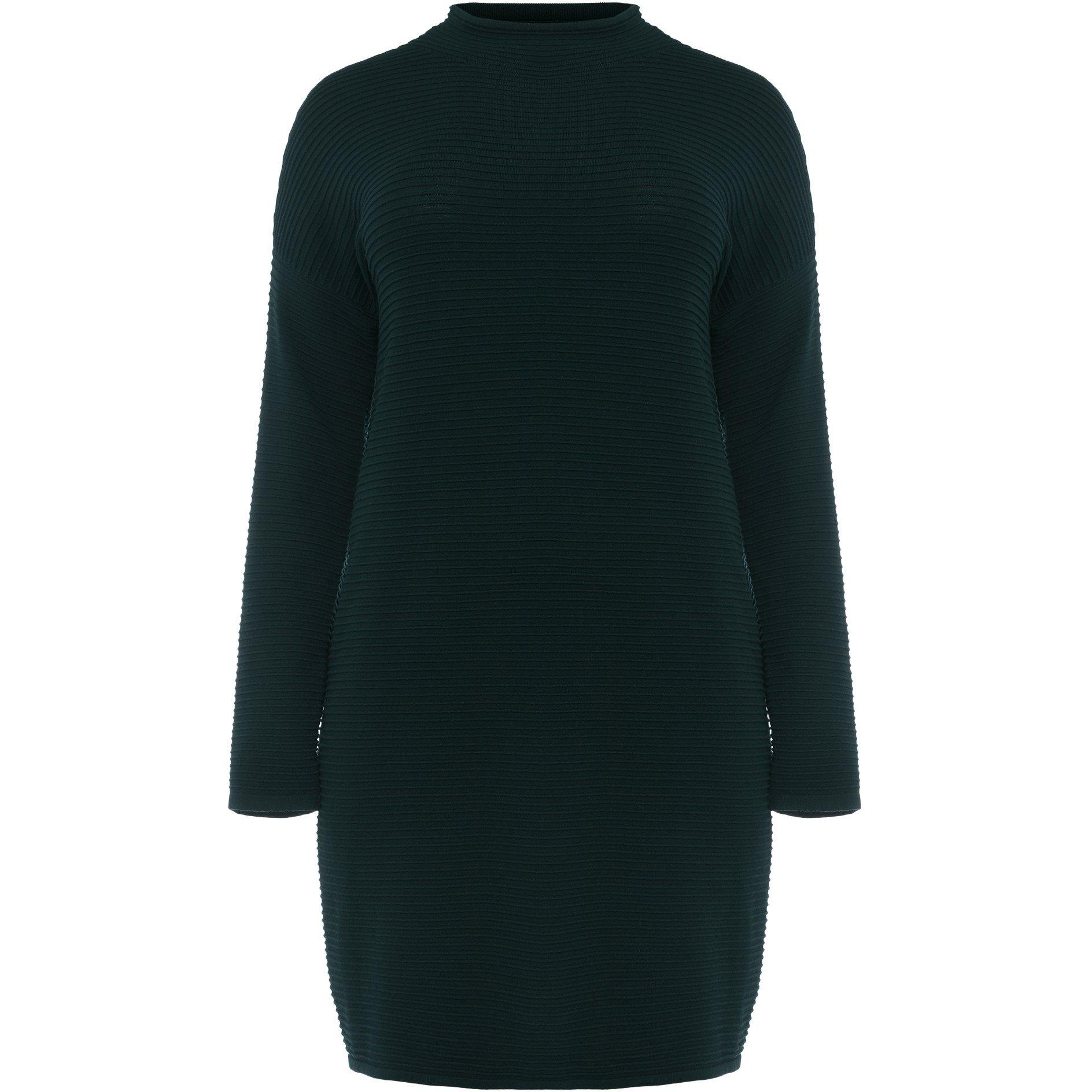 Forest Green - Phase Eight - Azera Plain Textured Knit Dress - 1