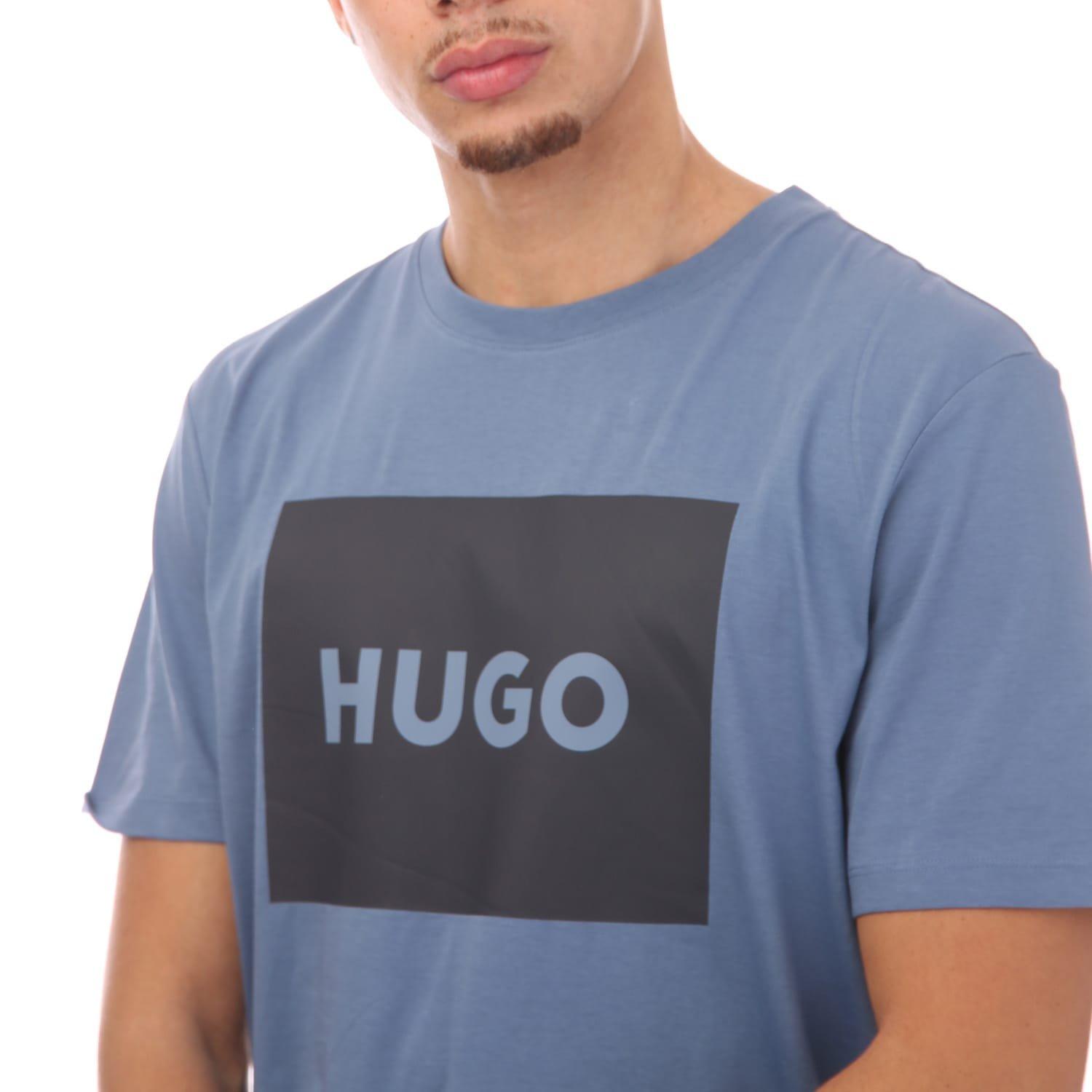 Blue - Hugo - Logo Print T-Shirt - 3
