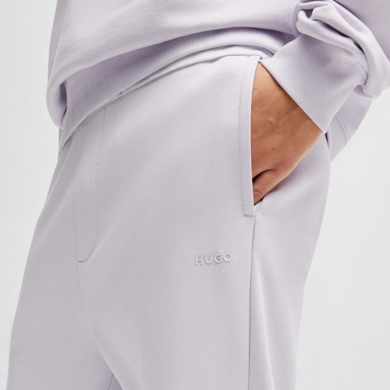 Purple - Hugo - Dayote Logo Print Tracksuit Bottoms - 4