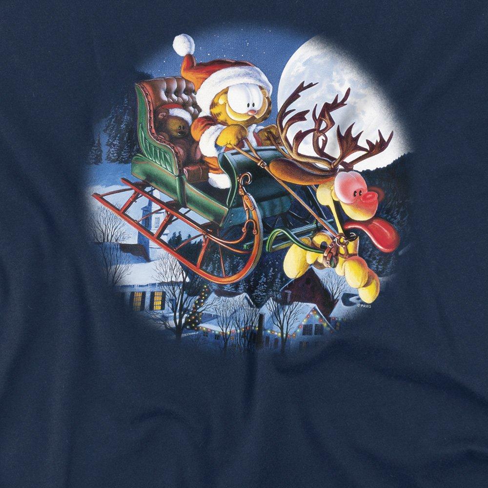 Navy - Garfield - Garfield Moonlight Ride T Shirt Navy - 2