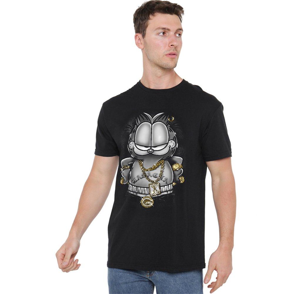 Black - Garfield - Garfield Lasagna For Life T Shirt Black - 1