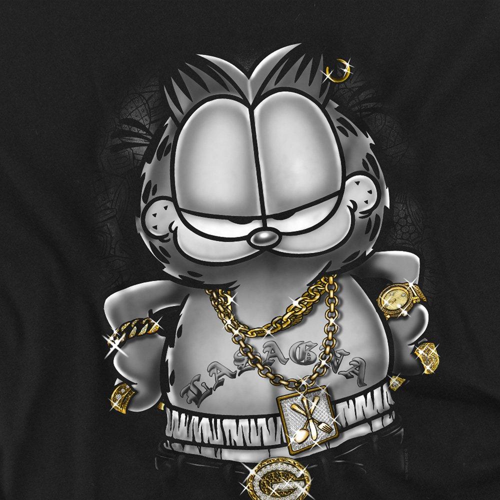 Black - Garfield - Garfield Lasagna For Life T Shirt Black - 2