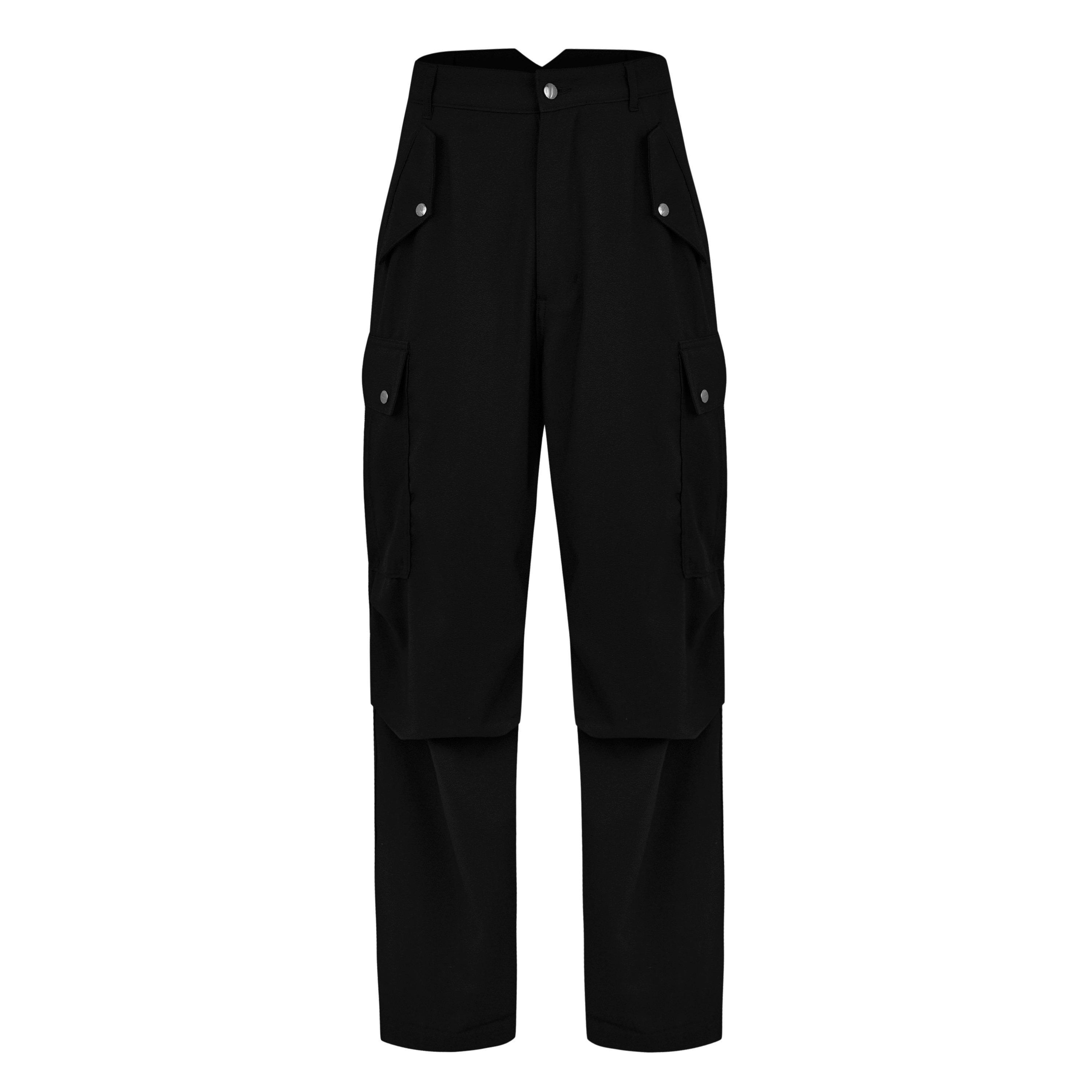 Black - Rhude - Men's Parachute Pants - 1