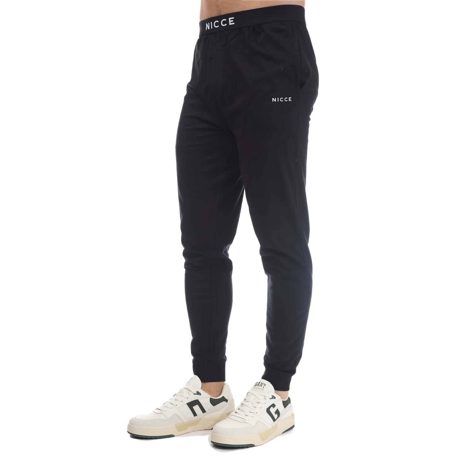 Black - Nicce - Oren Cuffed Lounge Pant - 1