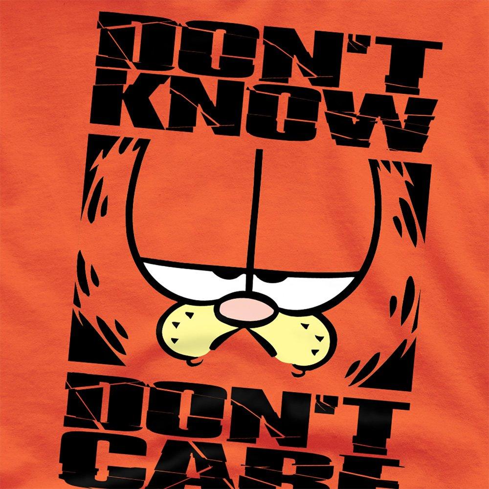 Orange - Garfield - Garfield Dont Know Dont Care T Shirt Orange - 2