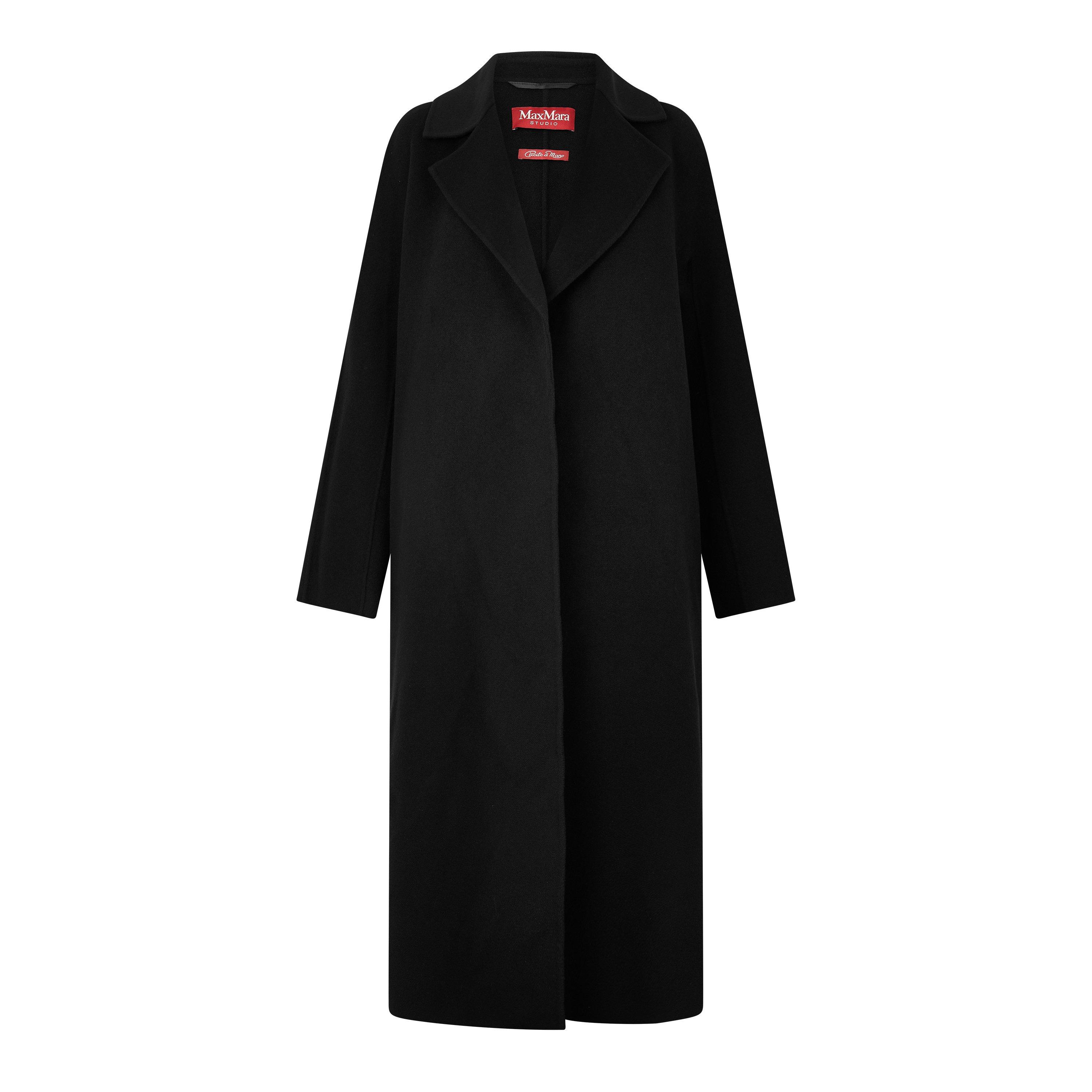 Black - Max Mara - Women's Cles Wool Cashmere Overcoat - 1