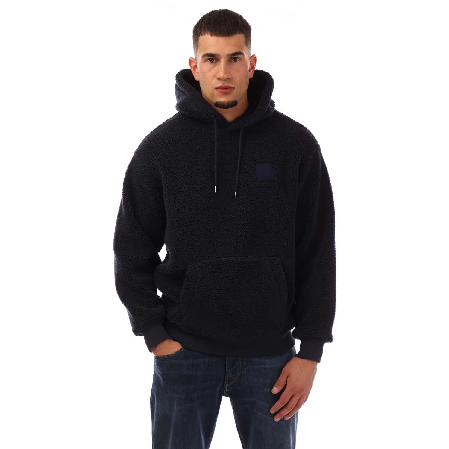 Blue - Gant - Fleece Hoodie - 1
