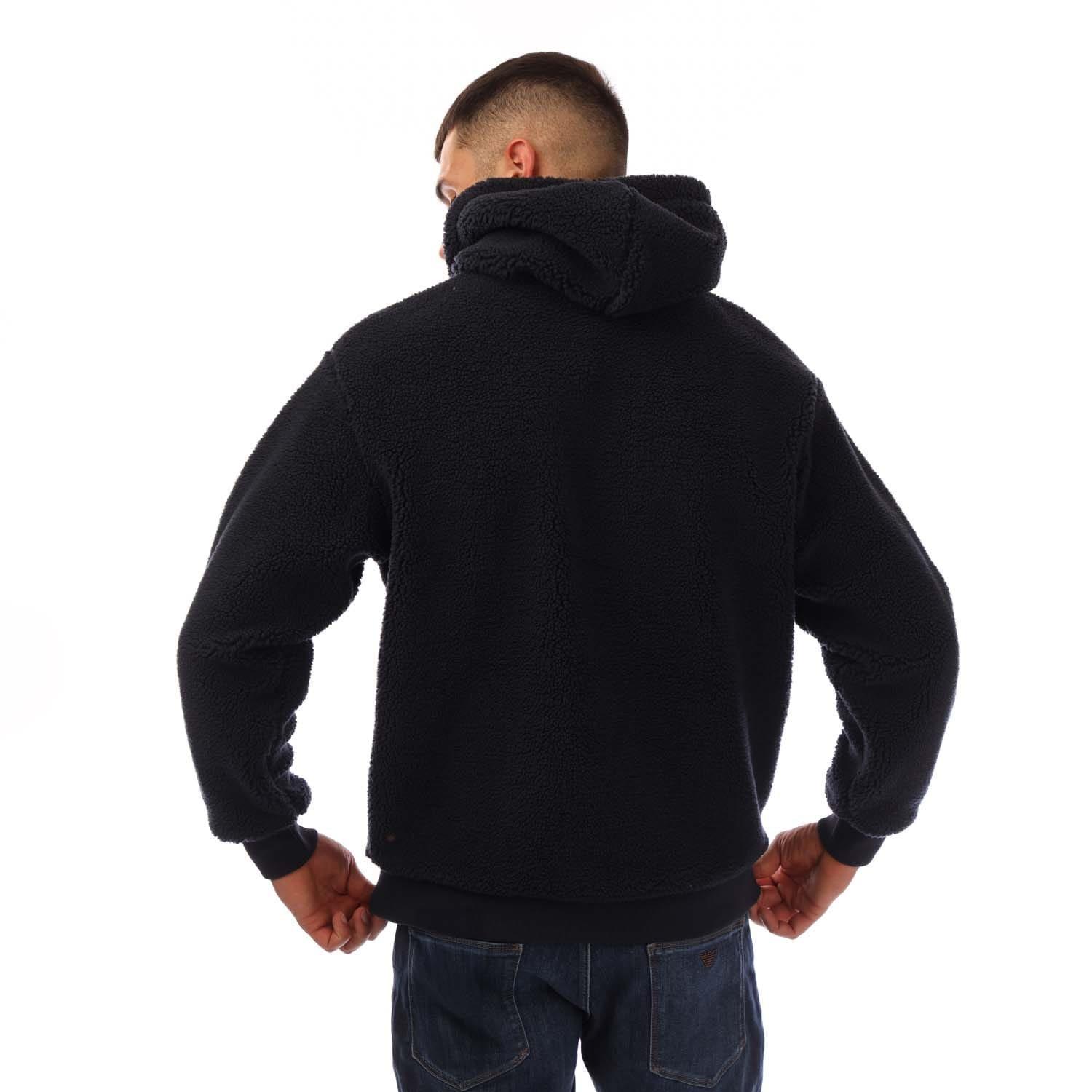 Blue - Gant - Fleece Hoodie - 3
