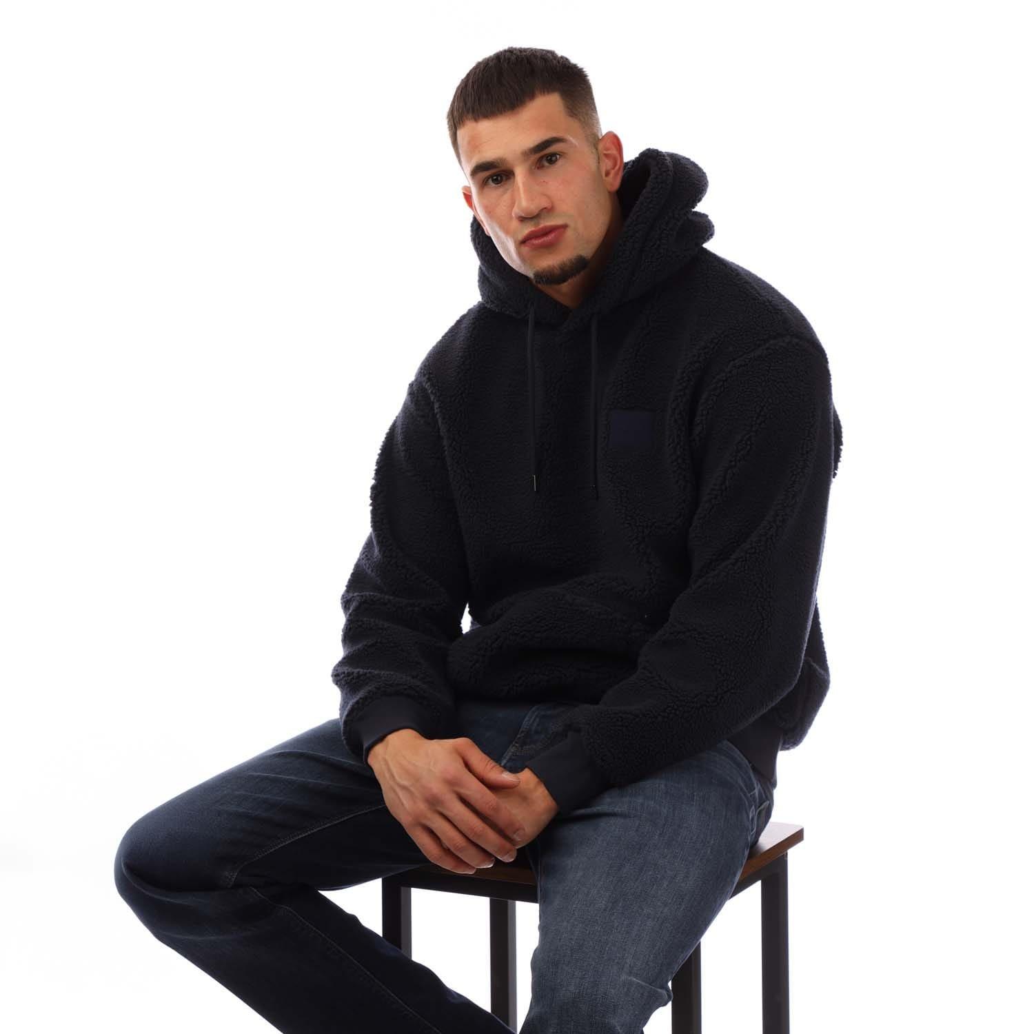 Blue - Gant - Fleece Hoodie - 4