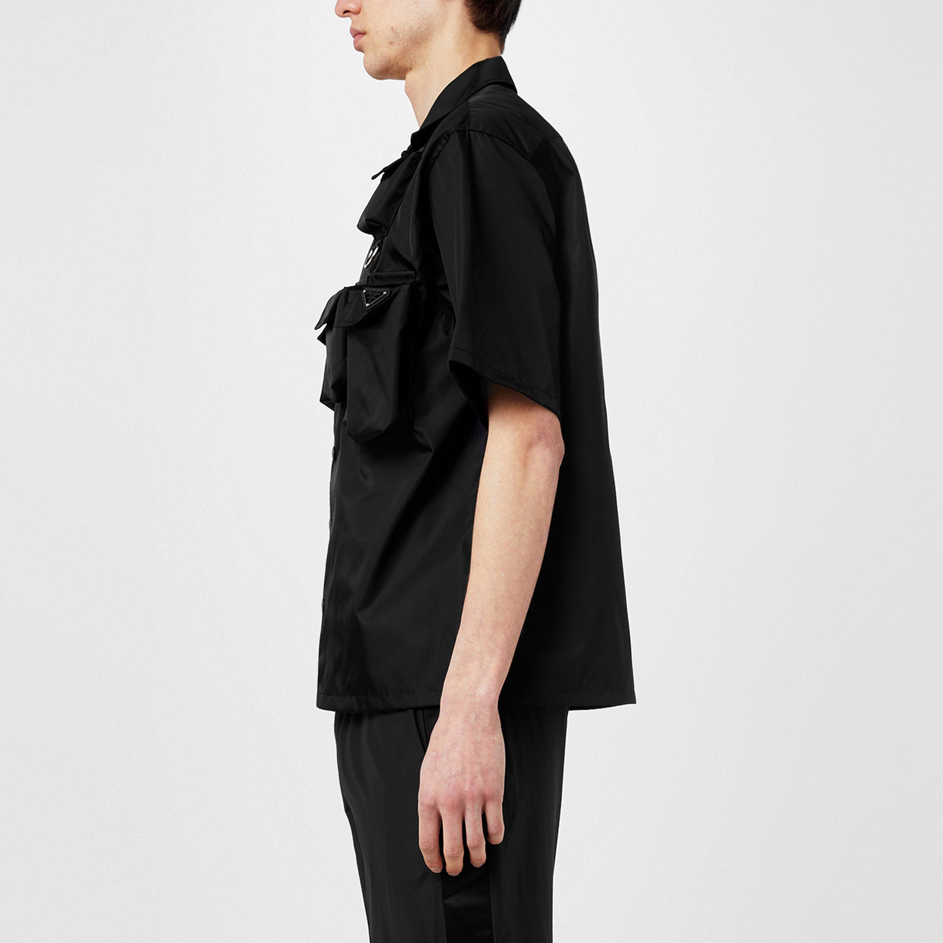 Black - Prada - Short-Sleeved Re-Nylon Shirt - 5