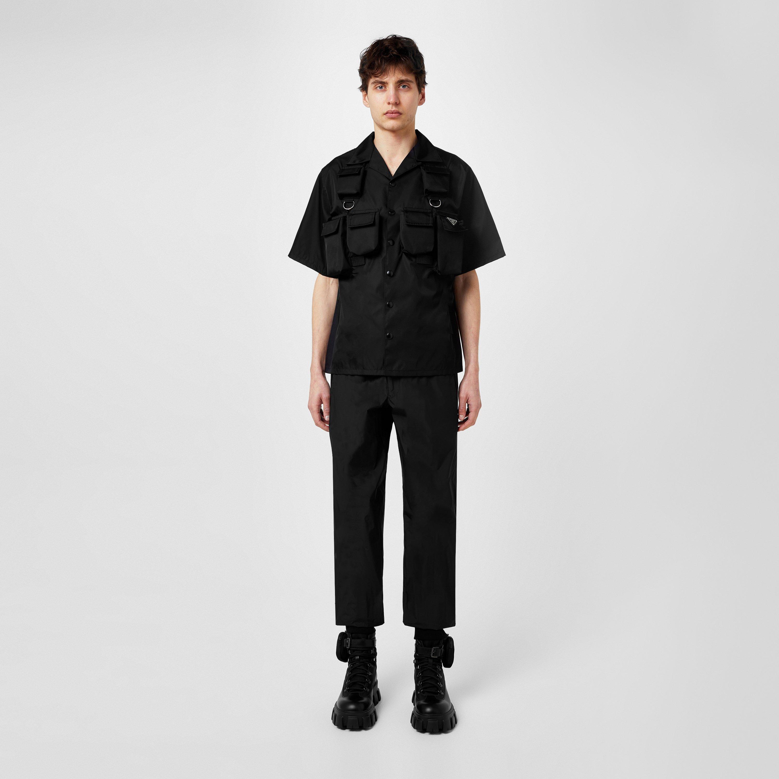 Black - Prada - Short-Sleeved Re-Nylon Shirt - 6