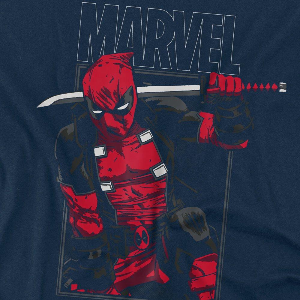 Navy - Marvel - Deadpool Sword T-Shirt - 2