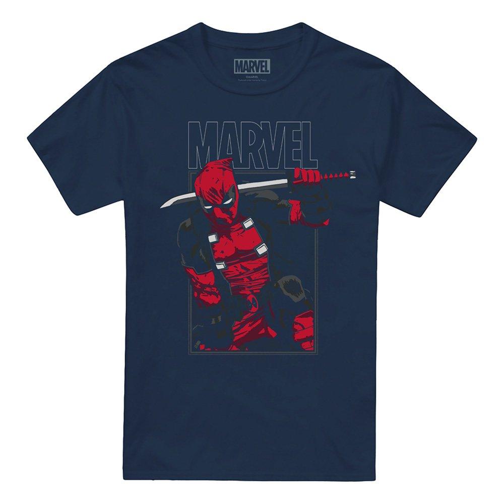 Navy - Marvel - Deadpool Sword T-Shirt - 4