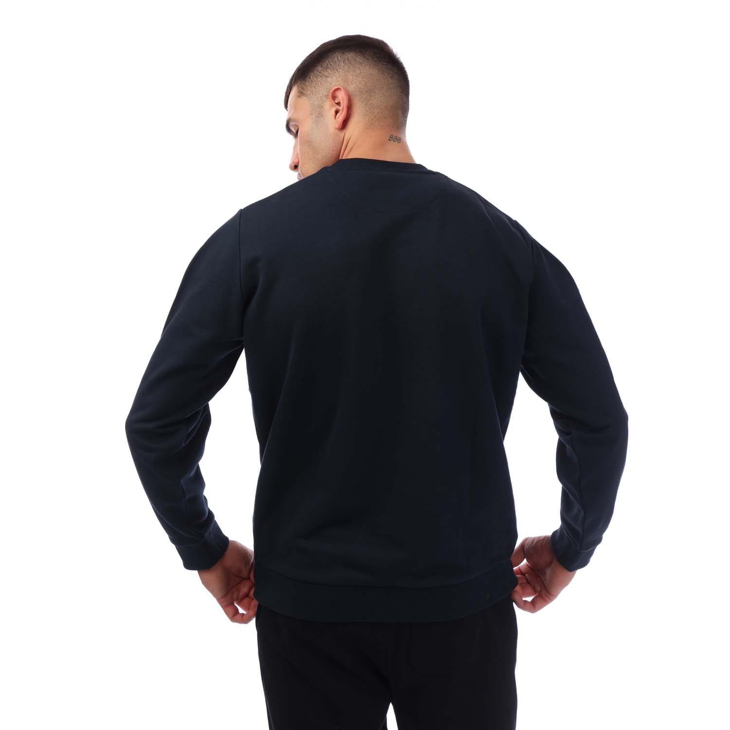 Navy - Lyle and Scott - Script Sweatshirt - 3