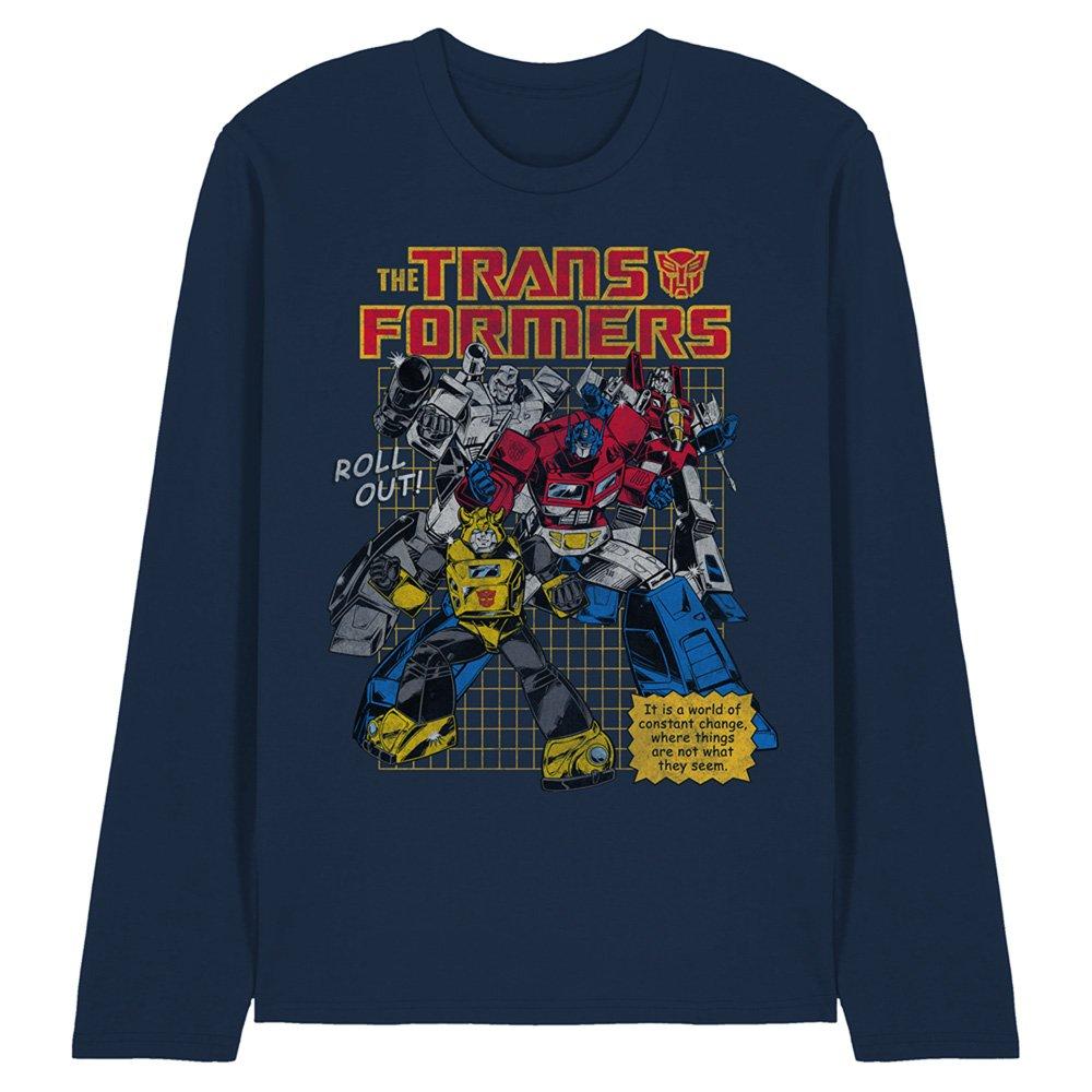 Navy - Hasbro - Transformers World Roll Out Long Sleeve T-Shirt N - 1