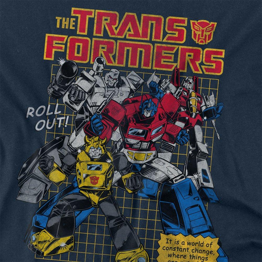 Navy - Hasbro - Transformers World Roll Out Long Sleeve T-Shirt N - 2
