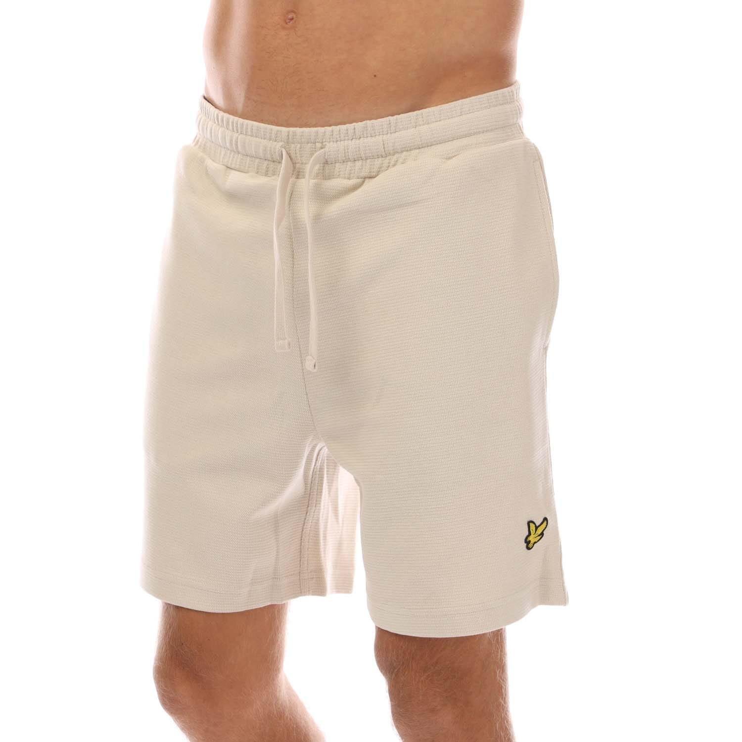 Cream - Lyle and Scott - Crest Sweat Shorts - 1