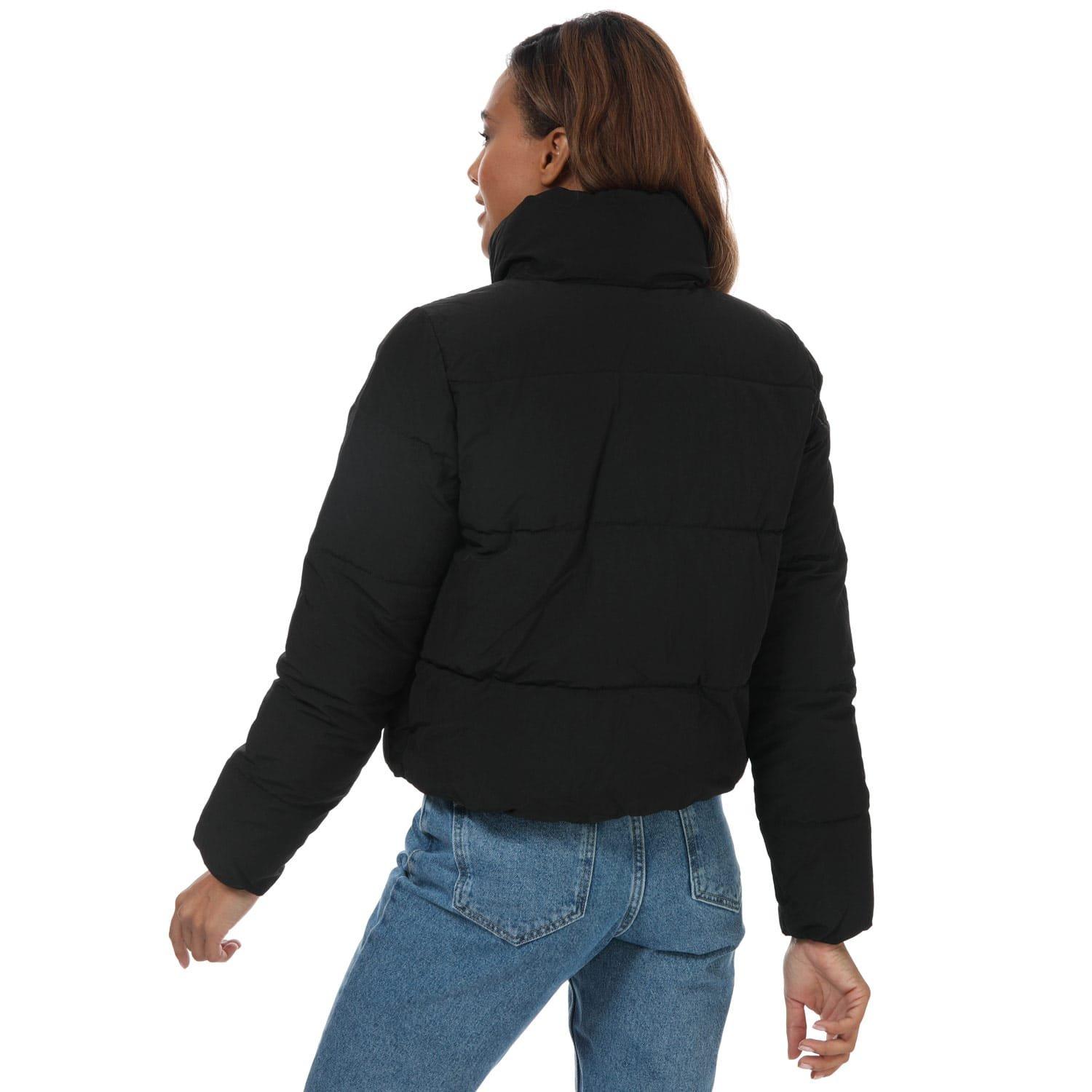 Black - Only - Dolly Short Puffer Jacket - 2