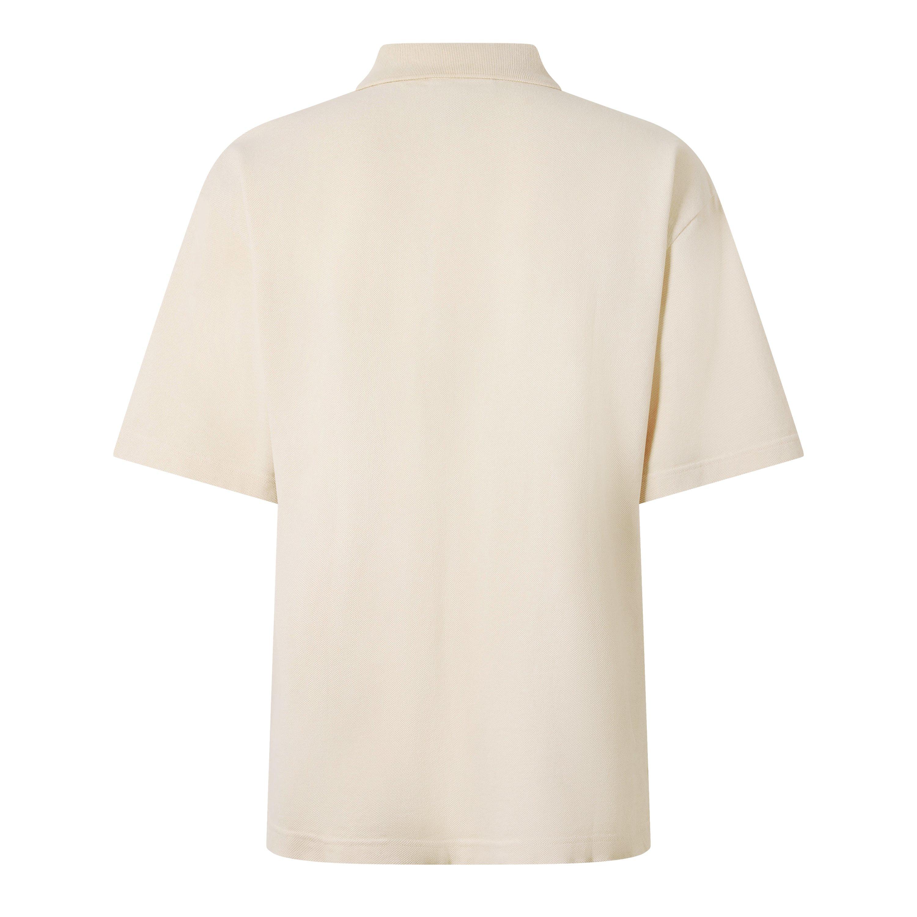 Cream - Maison Kitsune - Bold Fox Head Patch Oversize Polo Shirt - 2