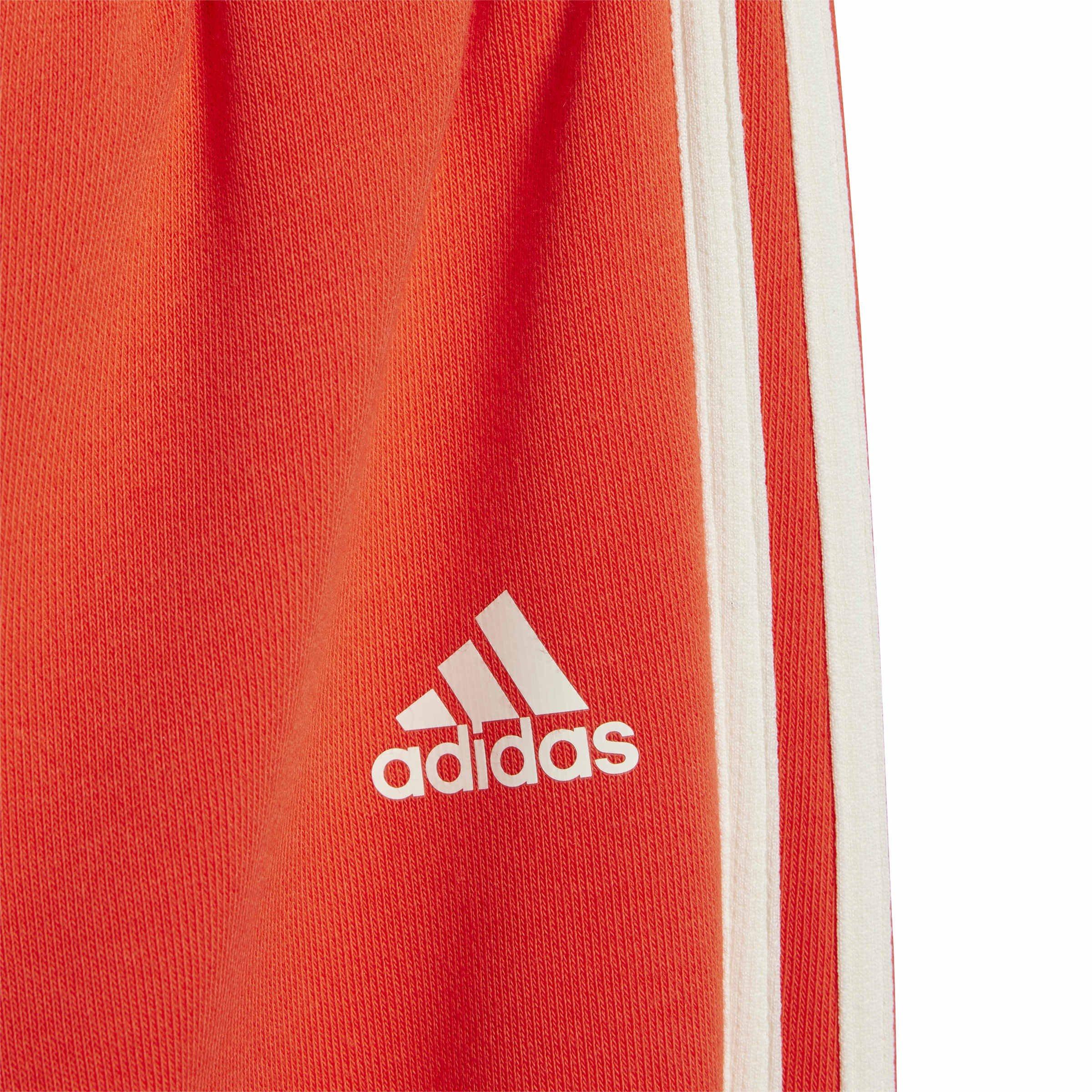 White - adidas - Essential Allover Print Joggers Set - 7