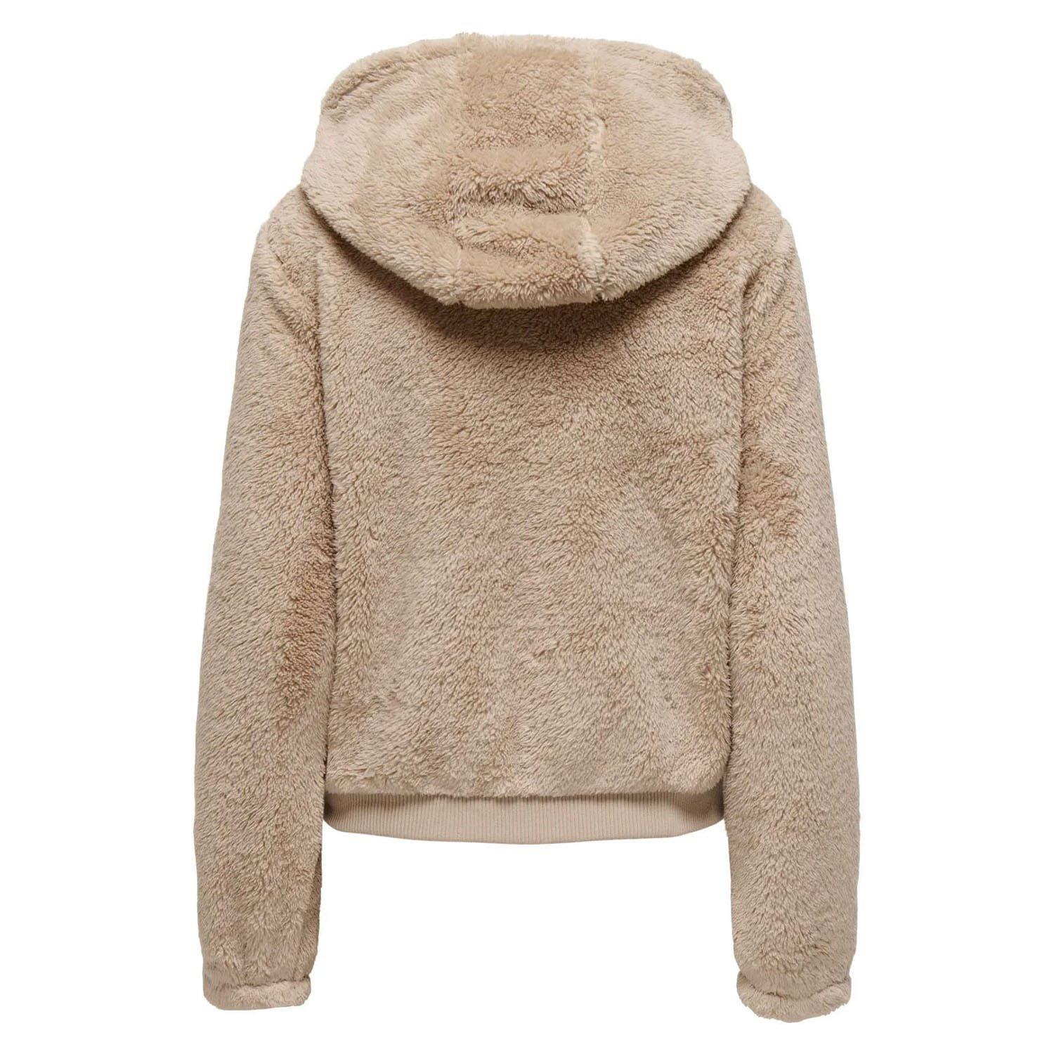 Beige - Only - Newanna Teddy Jacket - 4