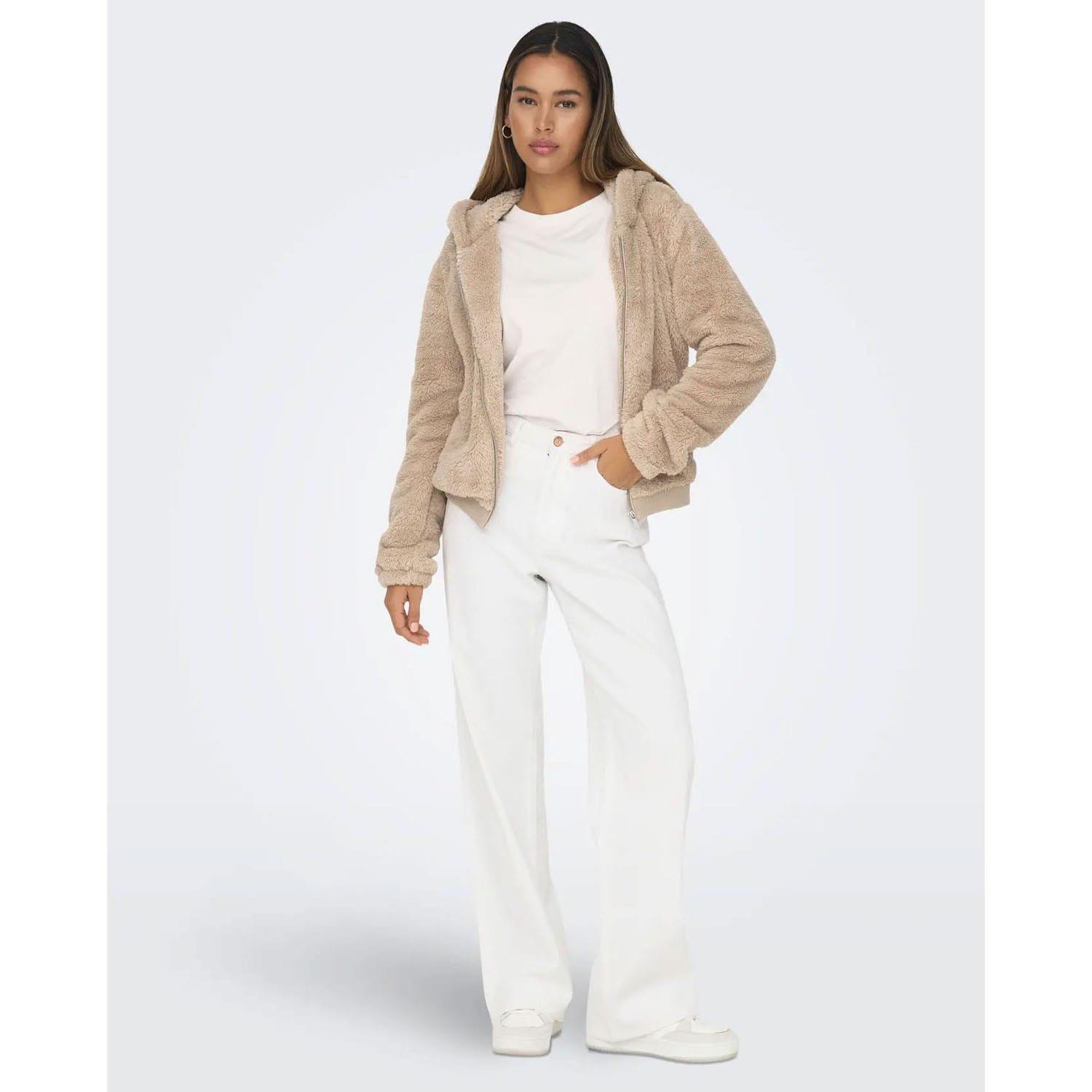 Beige - Only - Newanna Teddy Jacket - 5