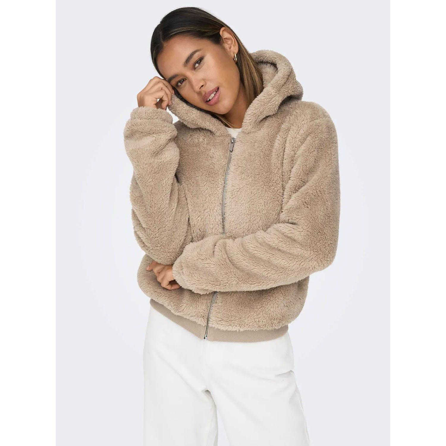 Beige - Only - Newanna Teddy Jacket - 6