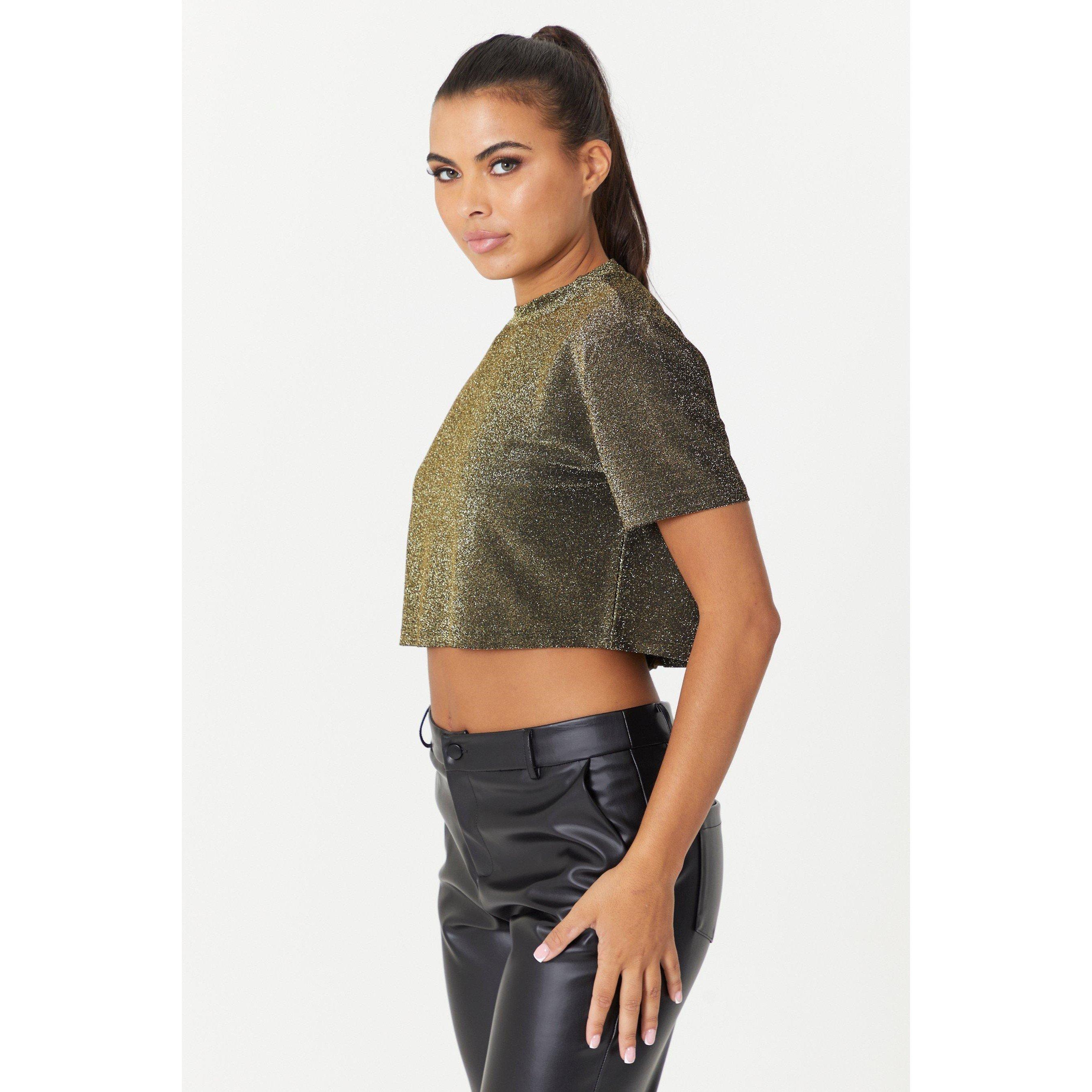 Gouden Glitter - Be You - Crop Top - 3