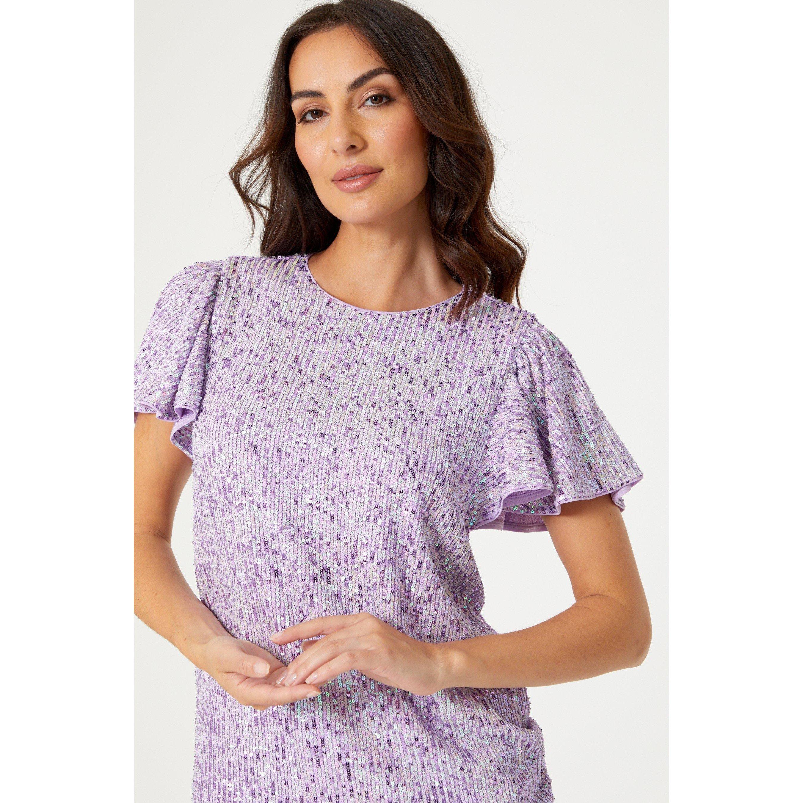 Lilla Paillet - Be You - Sequin Angel Sleeve Top - 2