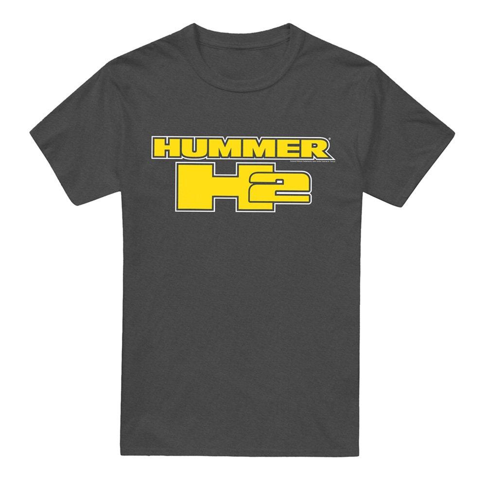 Grey - Other - Hummer H2 Block Logo T-Shirt Charcoal - 4