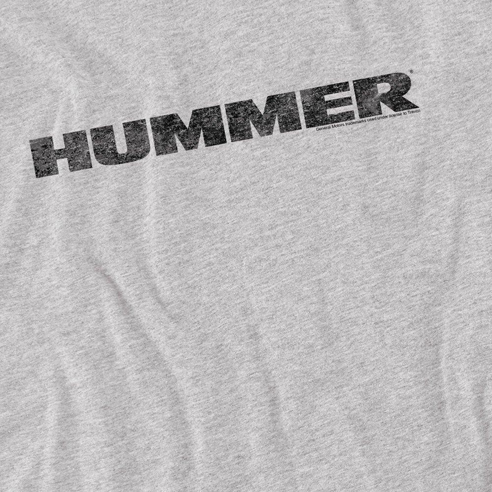 Grey - Other - Hummer Distressed Hummer Logo T Shirt Athletic He - 2