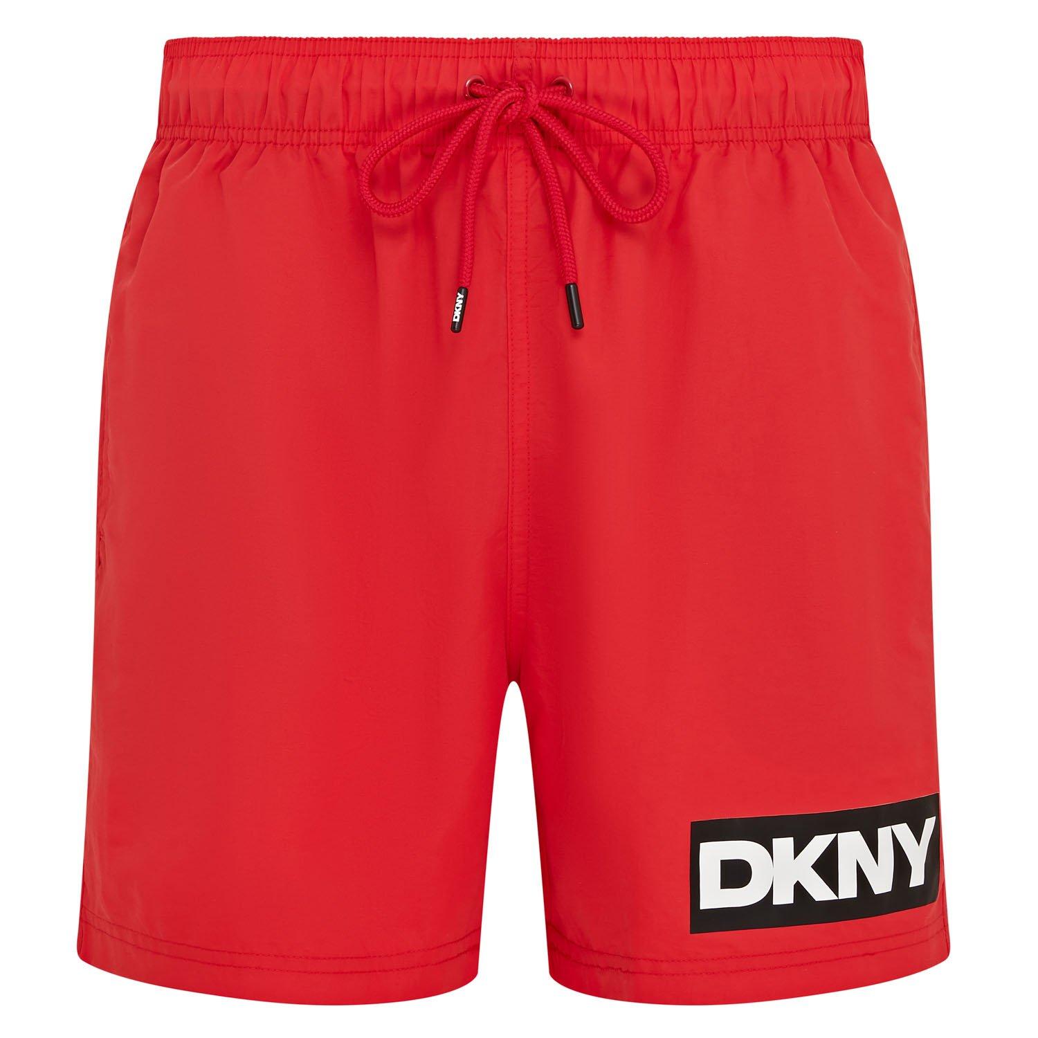 Red - DKNY - Mens Swim Shorts Kos - 1