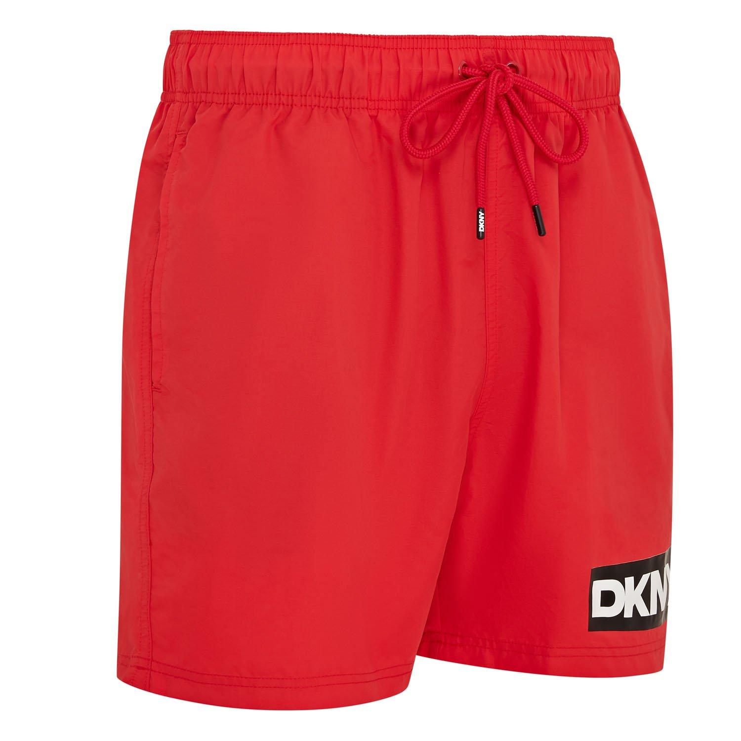 Red - DKNY - Mens Swim Shorts Kos - 4