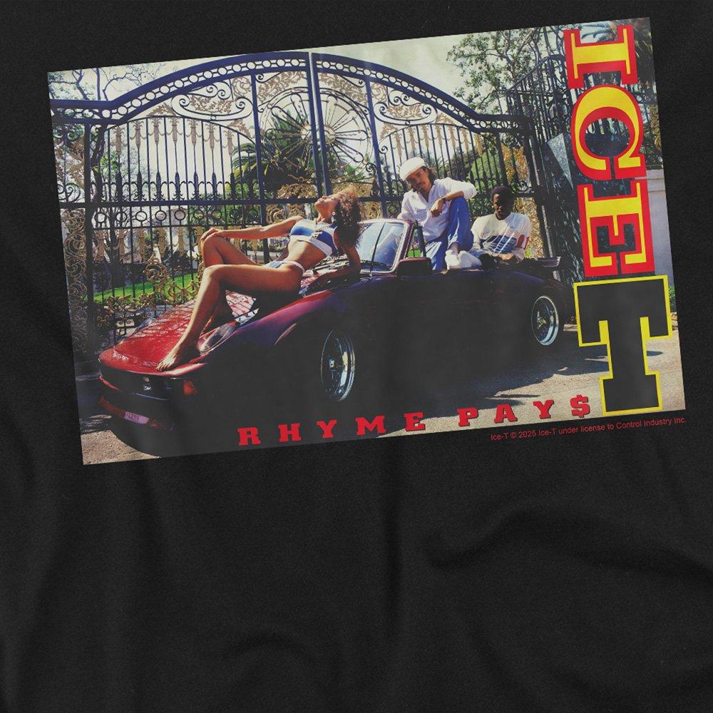 Black - Other - Ice-T - Rhyme Pays Poster T-Shirt Black - 2
