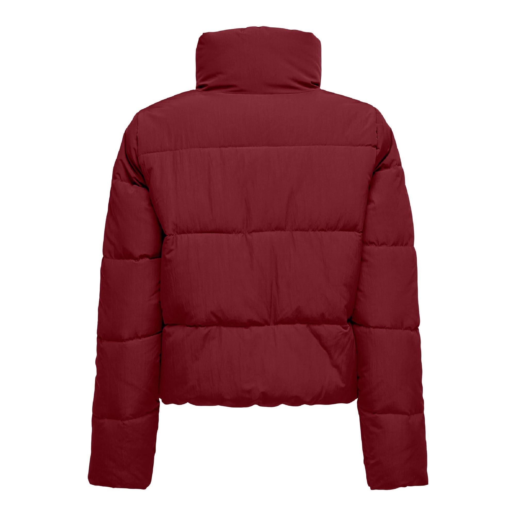 Wine - Only - Dolly Short Puffer Jacket - 2
