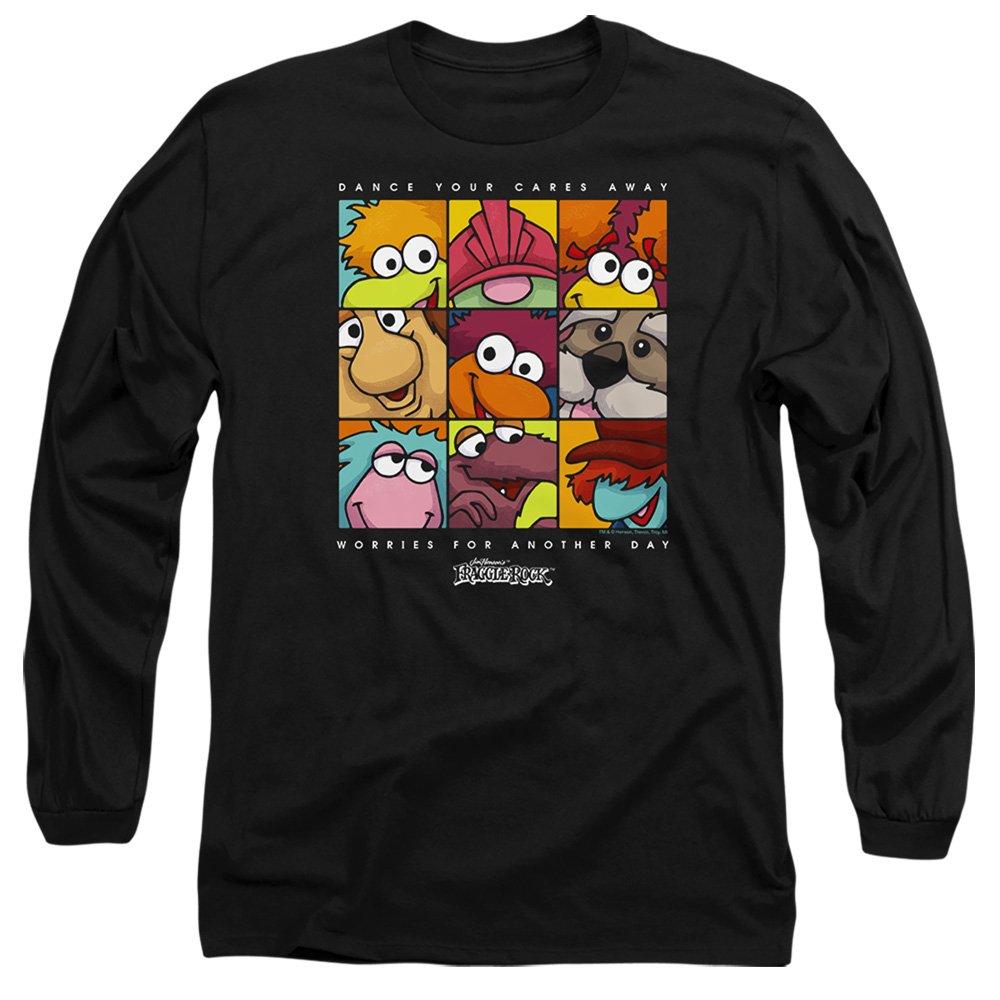 Black - Other - Fraggle Rock Squared Long Sleeve T-Shirt Black - 1