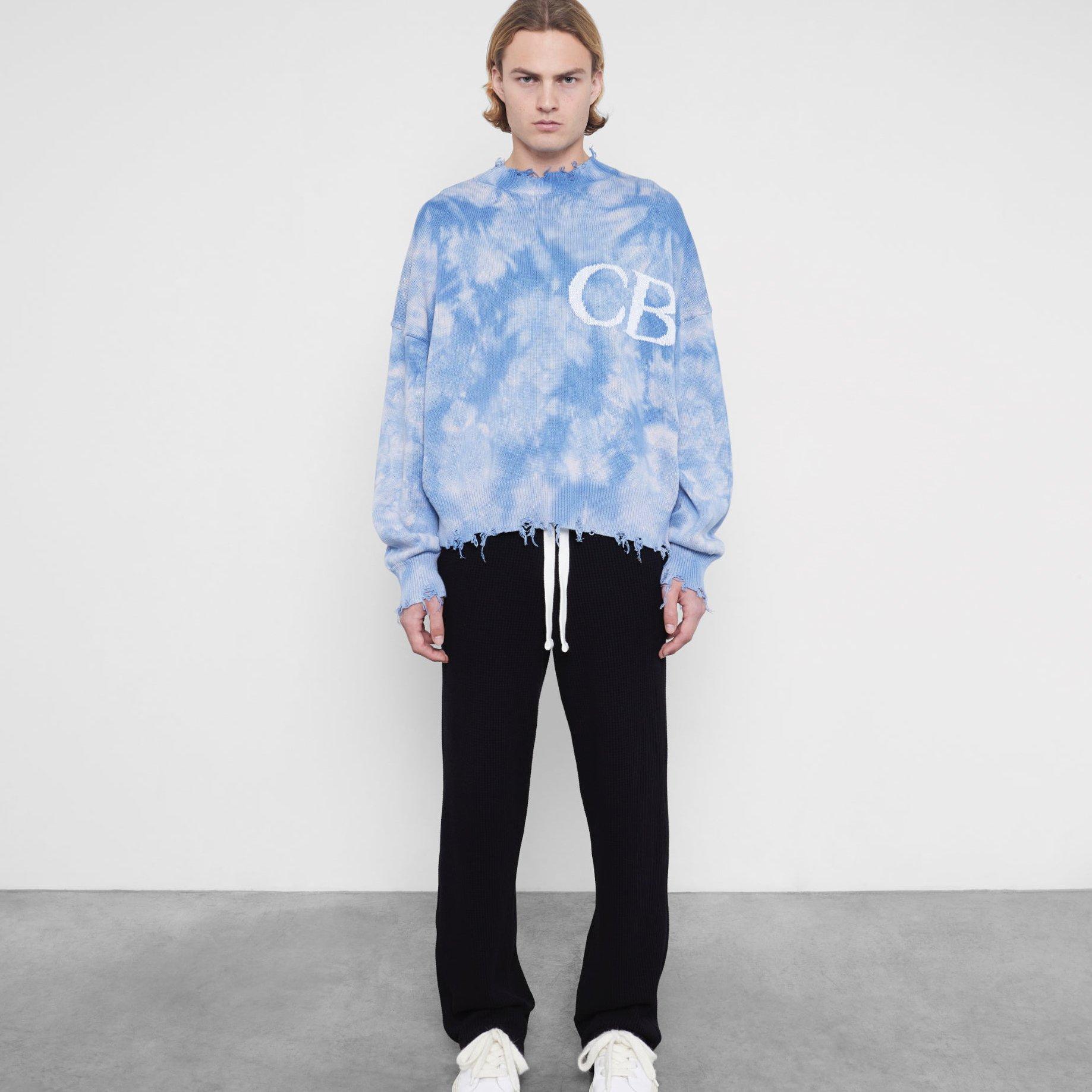 Cole Buxton Distressed Cb Sweater