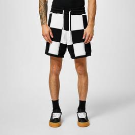 Cole Buxton Chequered Knit Shorts