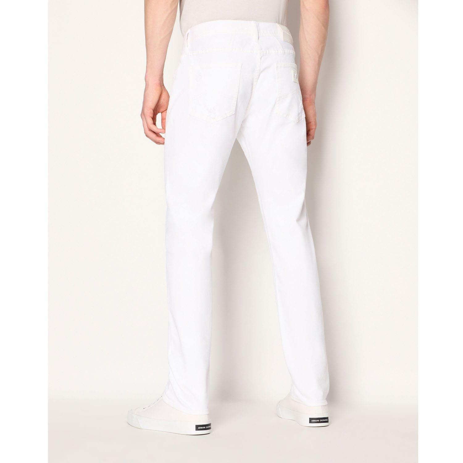 White - Armani Exchange - J13 Slim-Fit Jeans - 2