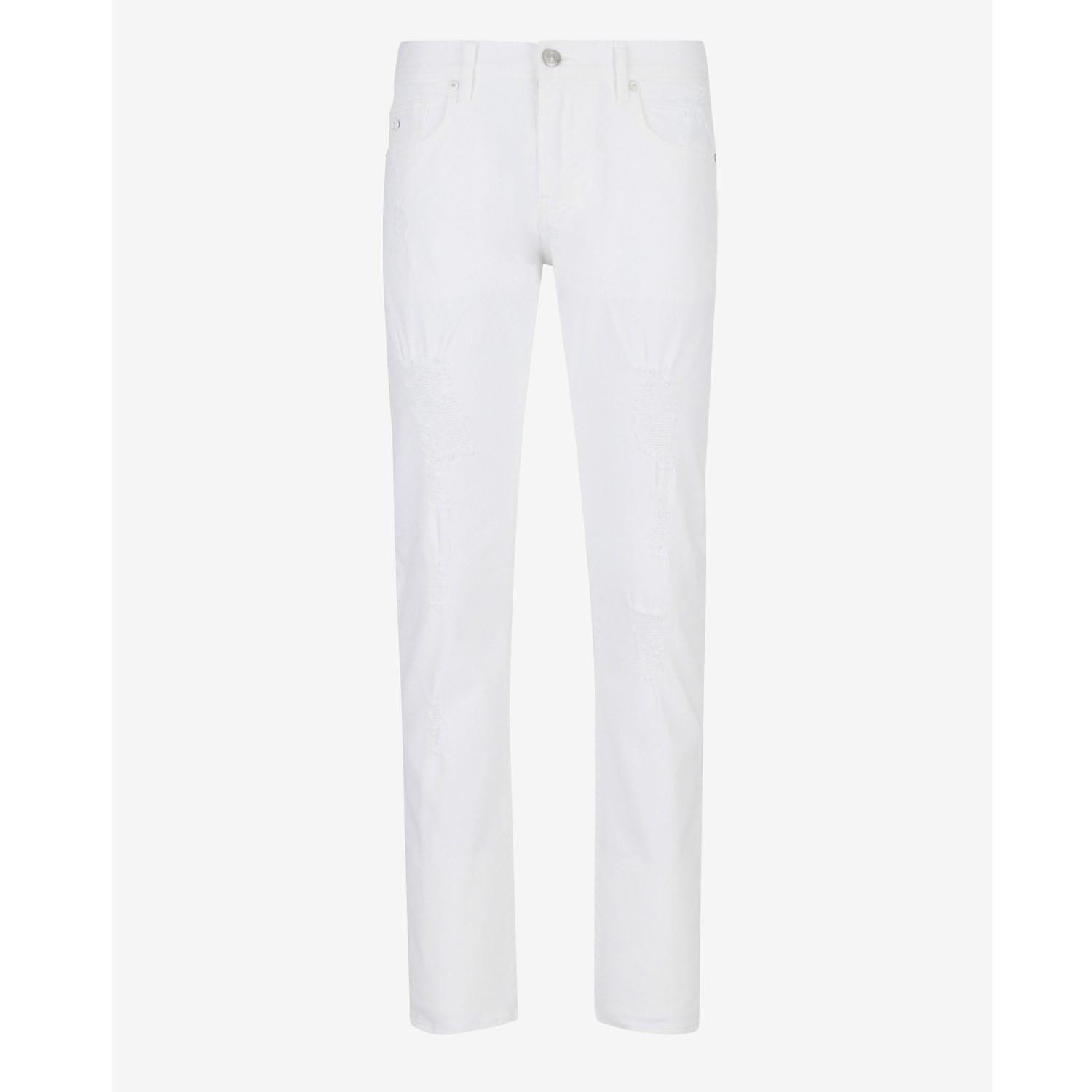 White - Armani Exchange - J13 Slim-Fit Jeans - 3
