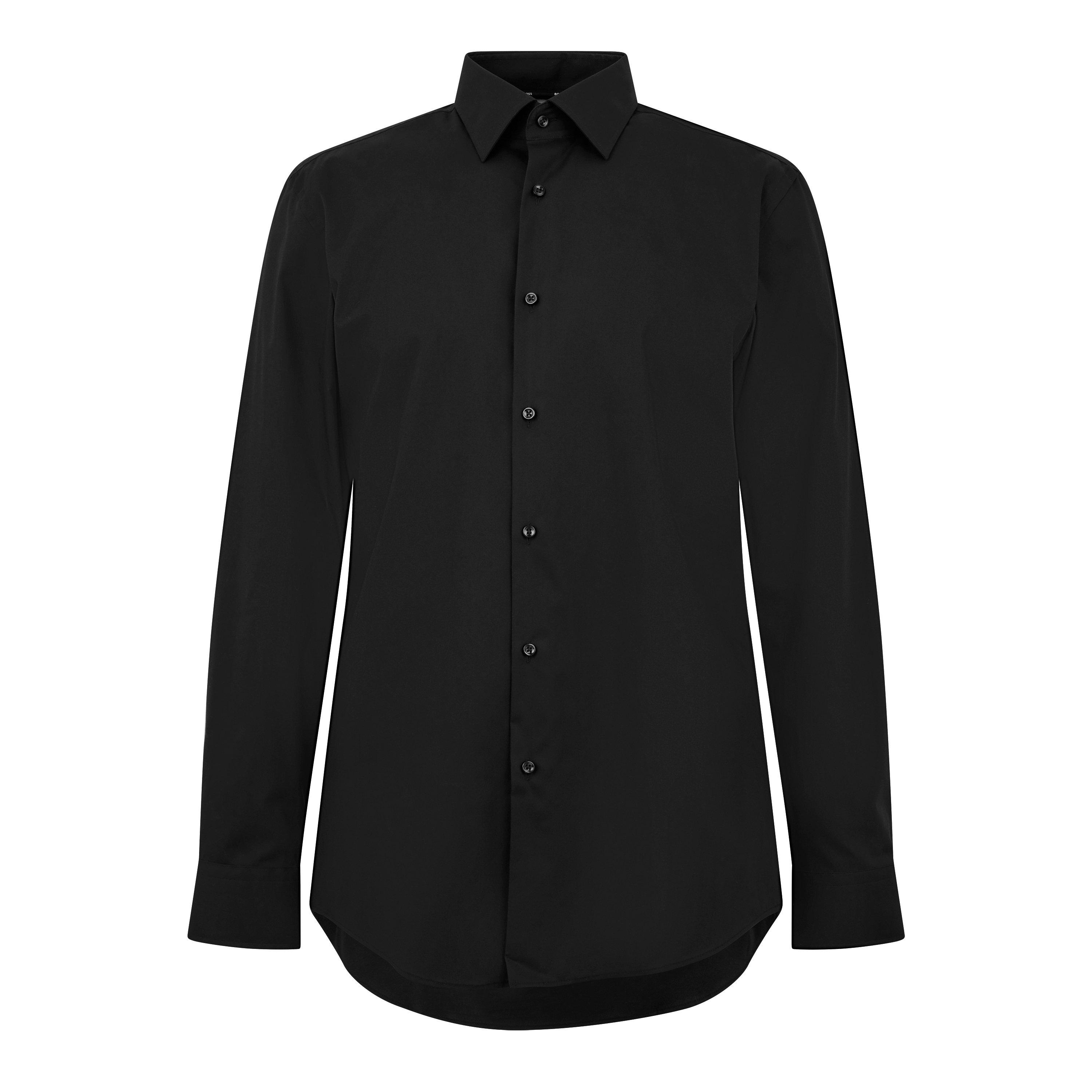 Boss Men's H-Joe-Kent Shirt, Impeccable Tailoring - Black 001 - 15 inch