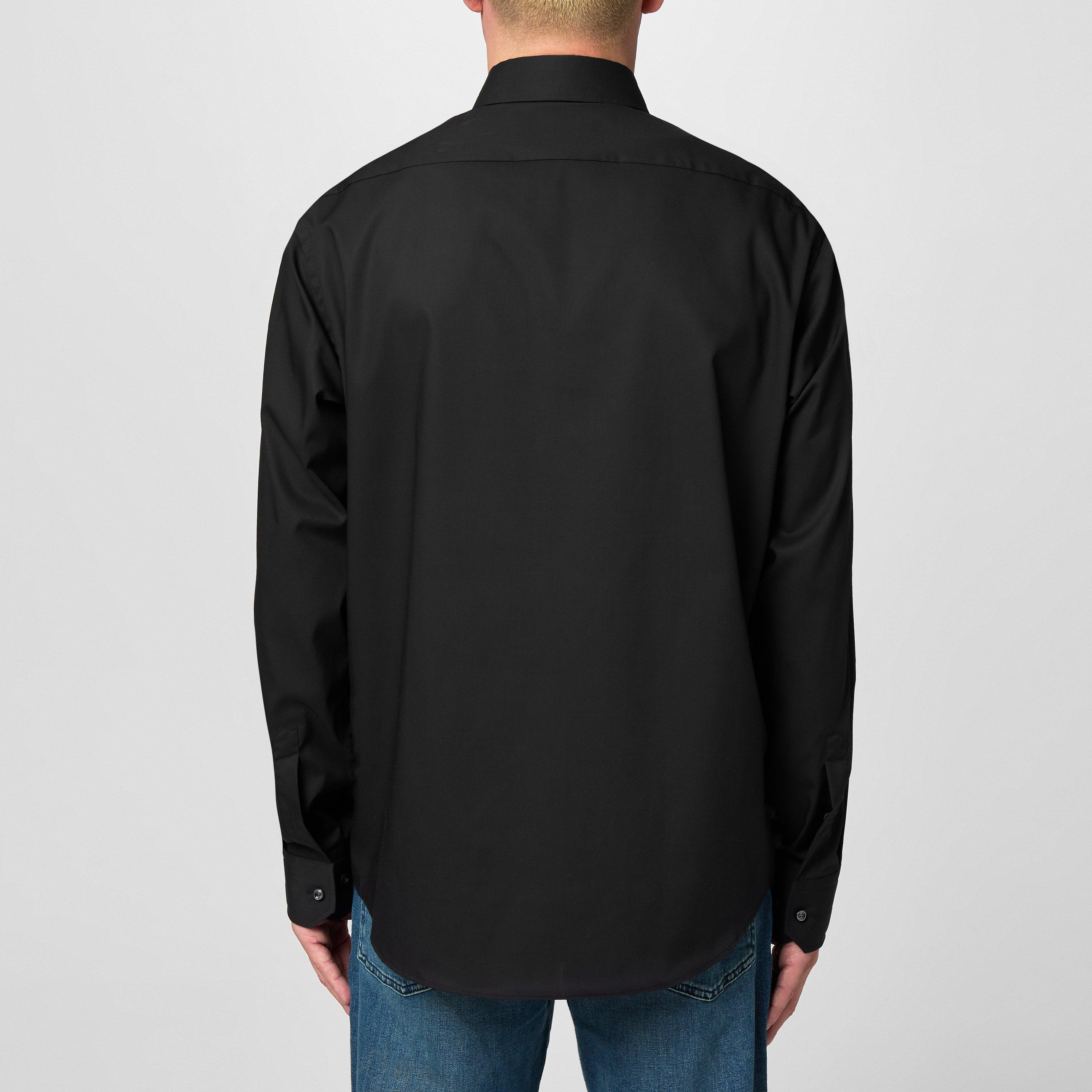 Black 001 - Boss - Men's H-JOE-Kent Shirt, Impeccable Tailoring - 4